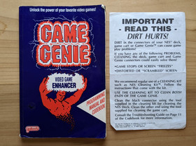 Galoob Game Genie Video Game Enhancer Book for NES Code Manual Only & Document