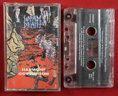 Harmony Corruption by Napalm Death (Cassette, 1990, Earache Records) - Good Foto 1 de 4