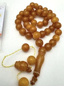 Rare Vintage Natural Baltic Amber Rosary 20 gr. 45 Beads  كهرمان بولندي حر قديم - Bild 1 von 6