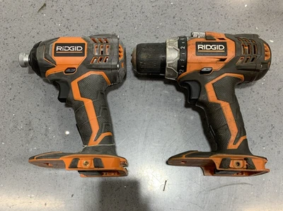 RIDGID R86034 18-V 1/4 in. Impact Driver & 86008 1/2" Drill (Tools Only) Tested - Image 1 of 4