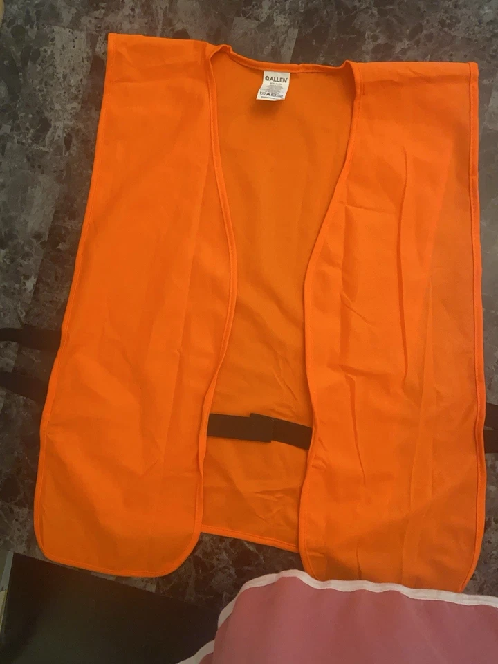 Allen Orange Safety Hunting Vest, Size XL/2XL, Fits Chest Size 52" to 60", Qty 1 - Image 1 of 4