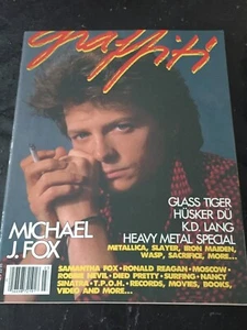 Graffiti magazine, Vol 3 No. 3, MICHAEL J. FOX, KD LANG, HUSKER DU, GLASS TIGER - Foto 1 di 1