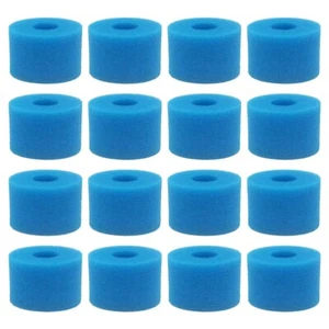 Filtro de bañera de hidromasaje de espuma lavable reutilizable tipo S1 16 piezas para spa puro - Imagen 1 de 6