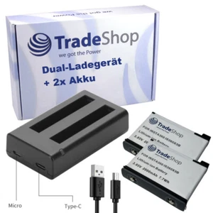 Set: Dual LED Ladegerät + 2x Akku für IS360X3B Insta360 ONE X3 360-Grad-Kamera - Bild 1 von 6