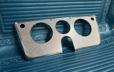 69-72 Chevy C10 C20 C30 calibre cluster bisel, cromo, 3 orificios, 1969 1970 1971 1972 Foto 1 de 4