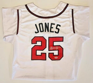 Andruw Jones Signed Auto Atlanta Braves Baseball Jersey PSA ITP MLB HOF ?? - Picture 1 of 3