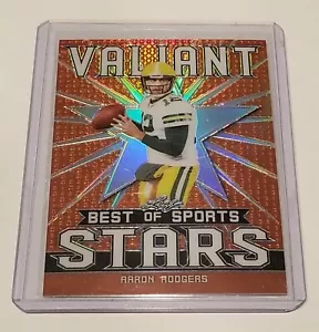 2020 Leaf Best of Sports Valiant Stars Orange /50 Aaron Rodgers #VS-03 - Bild 1 von 2