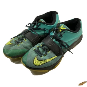 Nike KD VII 653996-370 Hyper Jade Volt Black Blue Basketball Shoes. Men 12 - Picture 1 of 12