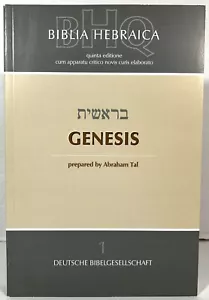 Biblia Hebraica Quinta: Genesis by Abraham Tal 2015 Softcover - Picture 1 of 4