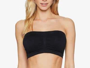 Fashion Forms L45119 Womens Black Stretch Bandeau Bra Size Small - Picture 1 of 4