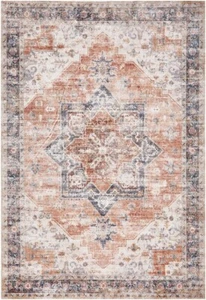 Rug Culture Traditional Floor Rug Burnt Rust Revive REV-LILA-RUST-220X150 - Picture 1 of 8
