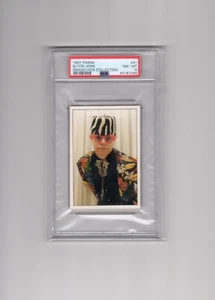 1987 Panini Smash Hits #68 ELTON JOHN High-Grade PSA 8 🔥 STICKER CARD POP 3 - Picture 1 of 3