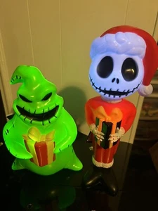 NIGHTMARE BEFORE CHRISTMAS LIGHT UP BLOW MOLDS - Picture 1 of 3