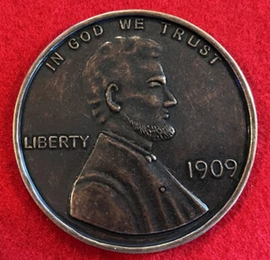 Vintage 1909 VDB Penny 3” Medallion Coaster - Picture 1 of 2