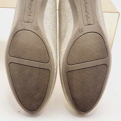 Zapatos planos para mujer American Eagle dorados brillantes talla 6,5 Foto 1 de 4