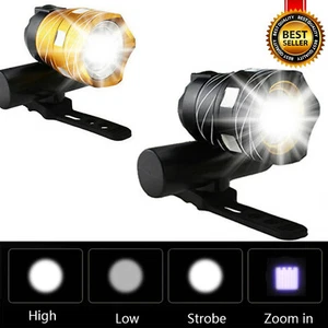 Wiederaufladbarer 15000 lm LED MTB Fahrrad Licht Fahrrad Frontscheinwerfer mit USB-Kabel - Bild 1 von 14