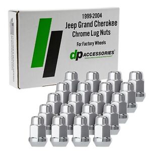 Chrome Lug Nuts for 1999-2004 Jeep Grand Cherokee with Factory Wheels