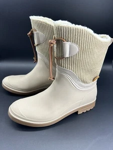 Alpine Design X Kamik Women’s HAZEL SHORTIE BOOTS IVORY Sz 8 Waterproof - Picture 1 of 12