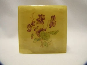 Vintage Powder Box Carved Soapstone Floral Design Polished Soapstone India - Bild 1 von 10