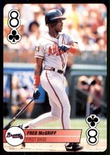 1995 Bicycle Aces Fred McGriff Atlanta Braves #8C