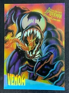 Veneno cromado transparente Fleer Ultra Spider-Man #10 edición limitada - Imagen 1 de 8