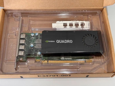 Nvidia Quadro K1200 4GB GDDR5 4X Mini DP to VGA Adapters  Video Card - Image 1 of 2