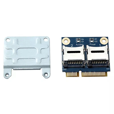 PCI-E PCIE Mini Memory Card Adapter PCI-E to Dual TF SDHC SDXC Reader Converter - Image 1 of 4