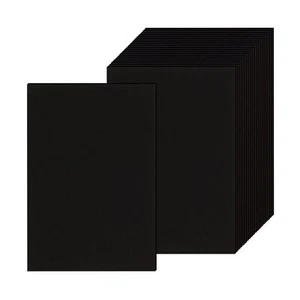50 Sheets Black Cardstock 4x6in 250gsm Blank Paper for DIY Invitations Crafts - Picture 1 of 7