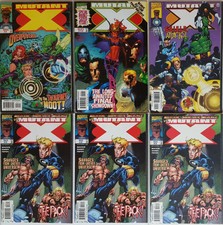 MUTANT X #2,3,3,3,12,15 (1998-99) 6 books MARVEL Havok from the X-Men & X-Factor