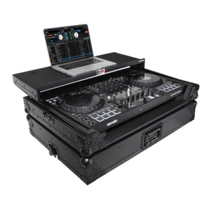 Pro X Pioneer DDJ-FLX10/ DDJ-GRV6 with Sliding Laptop Shelf Case Blk no Wheels - Picture 1 of 5