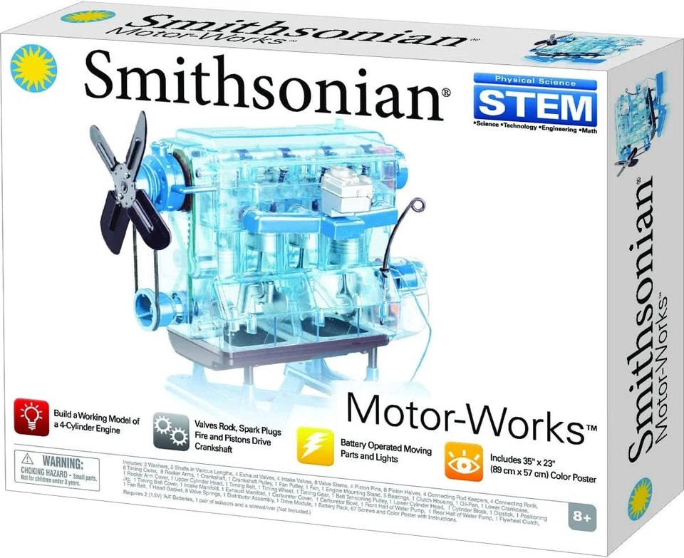 Smithsonian 49013 Engine Model Kit - Black/Blue