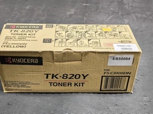 Kit de toner Kyocera TK-820Y pour FS-C8100DN - Neuf boîte ouverte - Photo 1/6