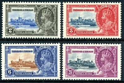Trinidad & Tobago 1935 British KGV Silver Jubilee Scott #43-46 MNH U798 ⭐⭐⭐⭐⭐⭐ - Image 1 of 4