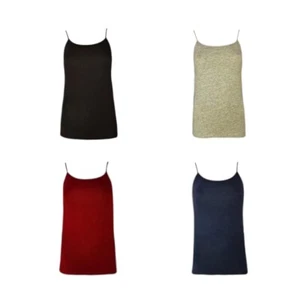 Women's Ultra Soft Premium Camisole Tank Tops Cotton Basic Camisole Plain - Picture 1 of 13