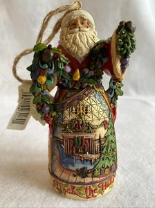 Jim Shore Heartwood Creek Santa Hanging Ornament 2011 Deck the Halls 4023463 NEW - Picture 1 of 10