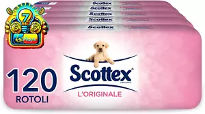 SCOTTEX L'ORIGINALE 12-36-120 ROTOLI CARTA IGIENICA NORMALE E MAXI MORBIDA ASSOR - Foto 1 di 15