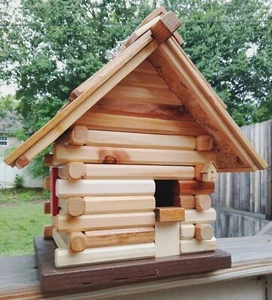 Hand Made Pine and Cedar Bird House Veteran Made 11.5 x 10 x 11.5 in 5 lbs - Picture 1 of 9