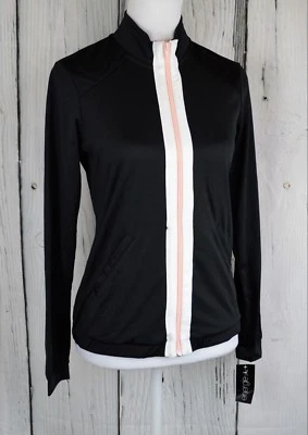 Chaqueta de Pista Energie Tracey para Damas Top Cremallera Atletismo Manga Larga Negra XS Foto 1 de 4