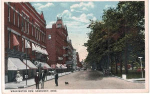 Sandusky Washington Fila e cane 1910 OH - Foto 1 di 2