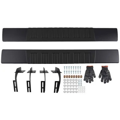 6" Side Running Board Steps for Ford F-250 Super Duty 1999-2016 Black Aluminum — 第 1/4 张图片
