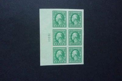 US STAMPS..Scott # 481..Plate Block..Hinged........( 19 ) - Image 1 of 2