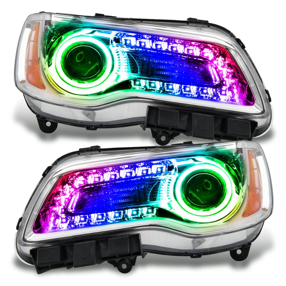 Oracle 7730-334 SMD Pre-Assembled Headlights Non-HID Chrome Bezel ColorSHIFT DRL - Image 1 of 1