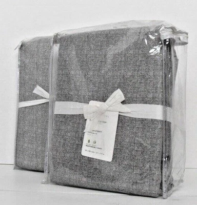 Cortinas Pottery Barn Broadway 2 juegos/2, 4 paneles 50" x 108" gris sin forro nuevas con etiquetas Foto 1 de 4