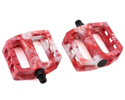 Demolition Trooper PC Pedals (White/Red Swirl) (Pair) - Image 1 of 2