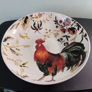 Williams-Sonoma (Italy) 15" Rooster Serving/Centerpiece Bowl - Picture 1 of 6