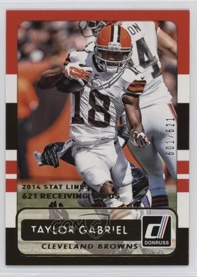 2015 Panini Donruss Stat Line Season /621 Taylor Gabriel #102 - Image 1 of 2