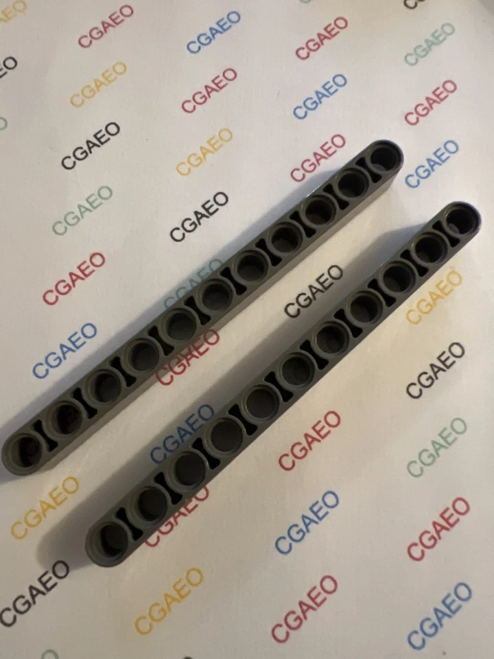 2 x Lego 32525 Technic, Liftarm 1 x 11 Thick - DARK  GRAY - Photo 1/1