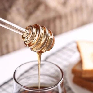 Cuchara de miel de vidrio con cucharón de miel dispensador de jarabe nueva cuchara en barra de miel LO ÚLTIMO - Imagen 1 de 11
