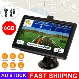 Car Truck GPS Navigation Navigator System Sat Nav Free AU Map 7" HD Touch AU- - Picture 1 of 13
