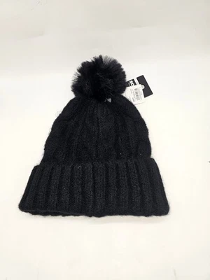SONOMA PRODUCTS FOR LIFE Gorro Tejido Negro Piel Sintética Pom Pom Talla Única Nuevo con Etiquetas Foto 1 de 4
